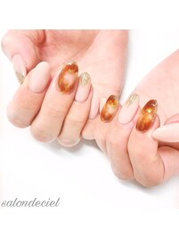 べっ甲ニュアンスネイル