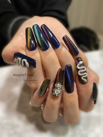 スカルプマグネットネイル