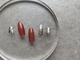 ちゅるんカラーシンプルnail