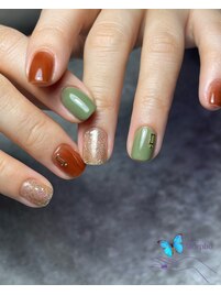 秋のワンカラー組み合わせ☆