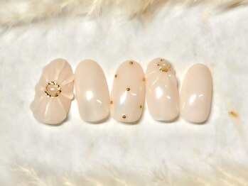 ネウィ ネイル 銀座(newi nail)/パラジェル　ぷっくりフラワー
