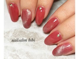 シンプルマグネットネイル