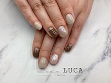 ネイルアトリエルカ(nail atelier LUCA)/W-384 大人上品マグネットネイル