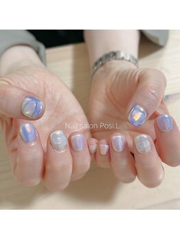 ポジ(Posi.L)/流行りのオーロラネイル