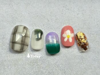 ネイルサロン トゥデイ 心斎橋店(Today)/Simple plus art¥9300→¥5800