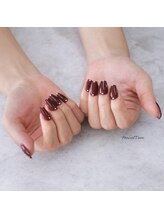 グランチュール(Grantulle)/ボルドーワンカラーネイル