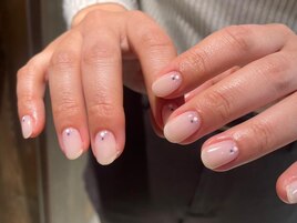 ワンポイントシンプルネイル