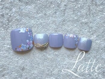 ラテネイル(Latte Nail)/Flower design