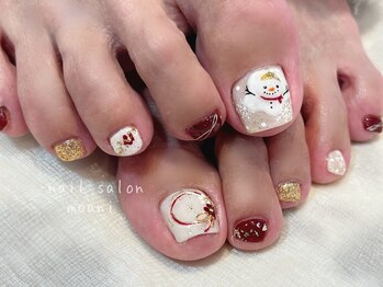 モアニ(moani)/冬フットネイル［雪だるま］