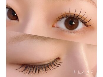 アイラッシュサロン ブラン ピオレ姫路店(Eyelash Salon Blanc)の写真/【大人気★フラットラッシュ】驚きの軽さ×自然なボリュームで目元の印象UP！感動の仕上がりに◎