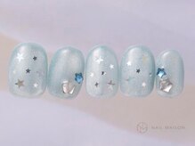 ネイルメゾン 渋谷店(NAIL MAISON)/ブルーマグ星ホロストーン¥6500