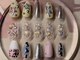 チスピタネイル(chispita nail)の写真/《選べる定額デザインメニュー7700円》2種組み合わせ自由!色変更OK!パーツの配置変更OK!