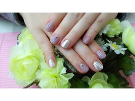グレージュ×ミラーネイル★