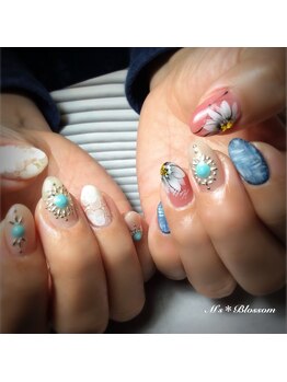 ネイルサロンアンドスクールエムズブロッサム(Nailsalon & school M's Blossom)/ジェルアートやり放題コース