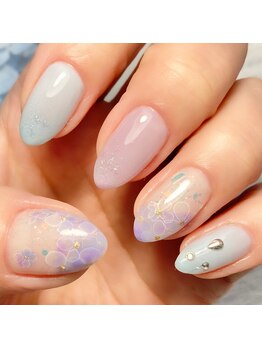 トイロ(toiro)/紫陽花ネイル