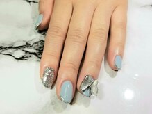 シュガーネイル(sugar nail)/蝶々ネイル