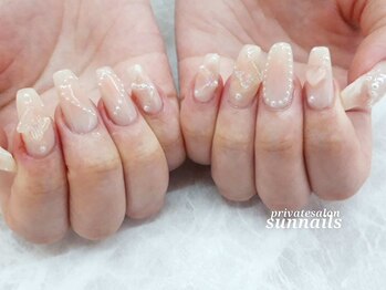 サンネイルズ(sun nails)/ワンカラー+オプション色追加