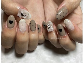 トータルビューティーローズ(Rose)/クリアくまネイル