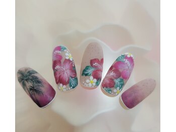 ネイルサロンシャネイル/ハイビスカス