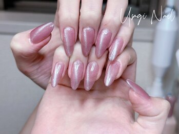 ウサギネイル 新大久保店(usagi nail)/マグネットフレンチ秋可愛い