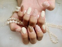ミューズネイル(muse nail)/ぷっくりフラワーネイル