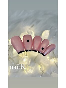 ネイルアール(nail R)/ちゅるんフレンチネイルです♪