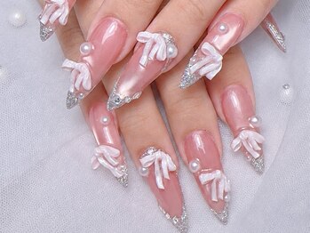 クイーンズネイルサロン(Queen's nail salon)/長さだし持ち込みデザイン