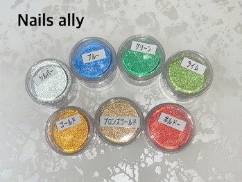 ネイルズアリー 立川店(Nails ally)/★フラッシュありのグリッター