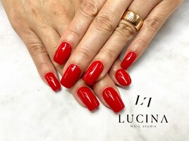 N-53 シンプルレッドネイル