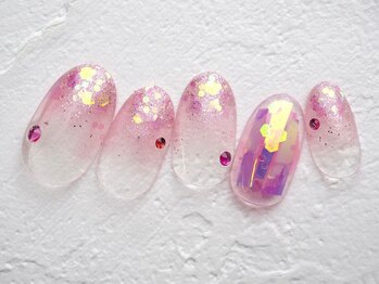 カトルナフ(quatre fois neuf)/きらきら氷風ピンクアート