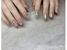 エンジェリック カラーズ(Angelic colors)/アシンメトリーマグネットネイル