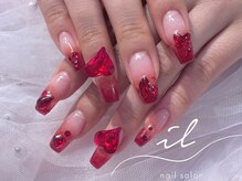 イル 神戸店/赤×グラデーション×ワンホン