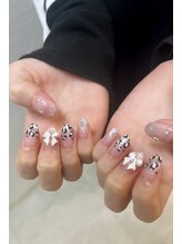 ニコ(NICO.)/レオパード×リボン