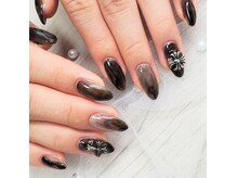 ブラックニュアンスネイル