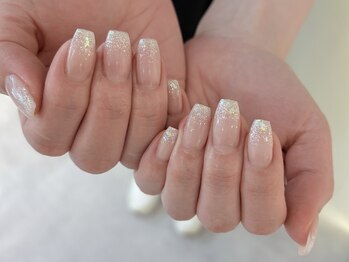 ラメグラデーションネイル