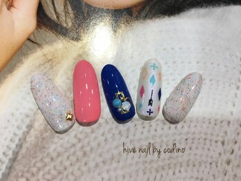 ハイブネイル(Hive nail)/カジュアル可愛いネイル