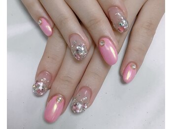 オーロラミラーネイル