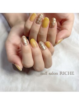 リッシュ(RICHE)/マスタード×チェック