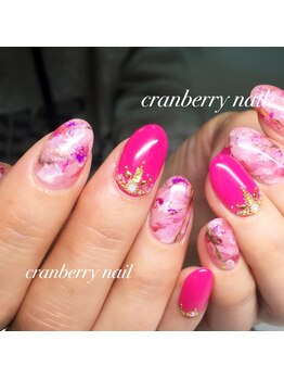 クランベリーネイル 代官山 恵比寿(cranberry nail)/春ネイル　ニュアンスネイル