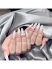 【HAND】乳白グラデ♪ベイビーブーマー(ベースカラー付)　¥7500