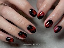 サンブラウン(SUN BROWN)/Men’s nail designed byCHIHARU