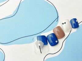 ブルー×ブラウン