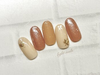ライト ネイルズ ニシノミヤ(light nails NISHINOMIYA)/紅葉ネイル