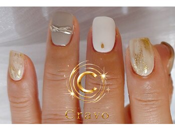 クラーヴォ 本店(Cravo)/大人上品なニュアンスネイル