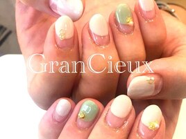 斜めフレンチネイル