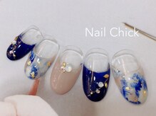 ネイルチックコウベ 銀天街店(Nail Chick kobe)/マーブルフレンチネイル