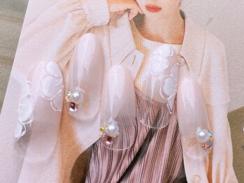 ネイルサロンフォーユー(for u)/シフォンフラワー￥7980