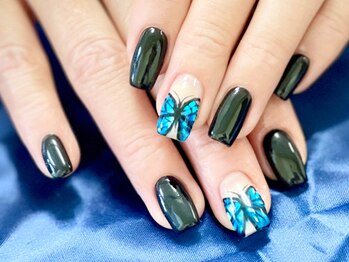 バタフライ 蝶 ブラック