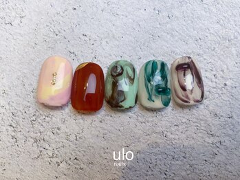 ウロネイルズ(ulo nails)/マーブルニュアンスデザイン