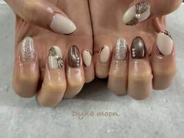 バレンタインネイル